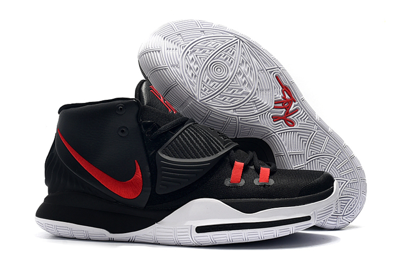 New Nike Kyrie 6 Black Red White Shoes